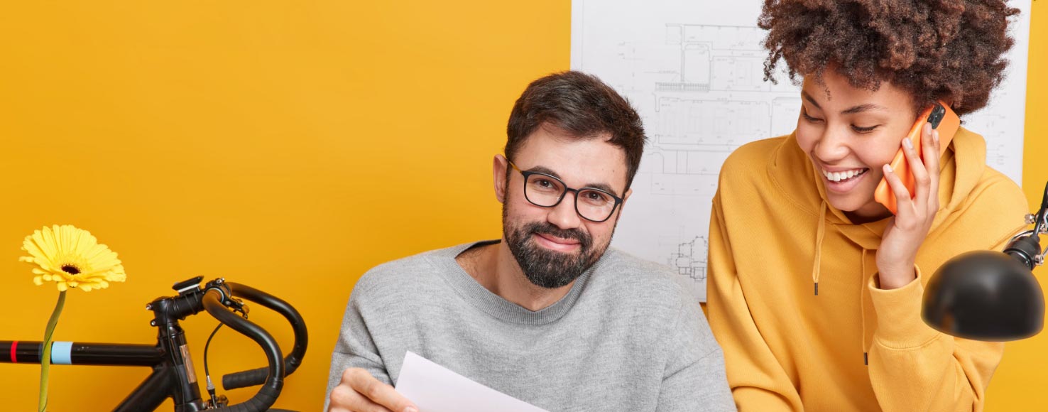 A MaslonLabs team member planning a project