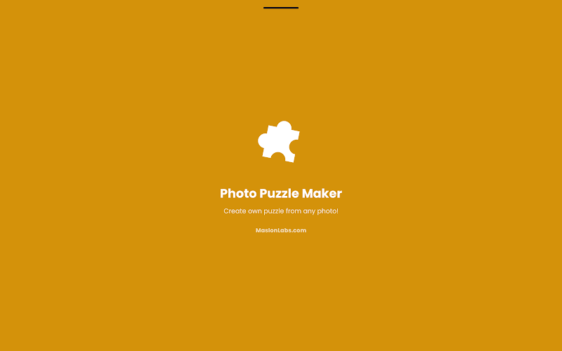 Photo Puzzle Maker app logo and tagline by MaslonLabs