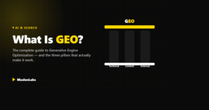 What Is GEO? The complete guide to Generative Engine Optimization and the three pillars of technical, content, and external SEO